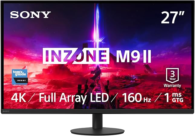 Sony INZONE M9II 27" 4K Ultra HD PC Gaming Monitor